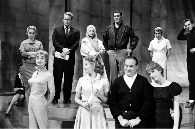 Shirley Jones, Van Johnson, Mae West, Rock Hudson, Marge Gower Champion, Janet Leigh, Rhonda Fleming, Bob Hope, Shirley MacLaine